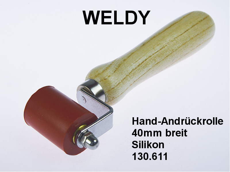 WELDY Hand-Andrückrolle 40mm breit Silikon - 130.611