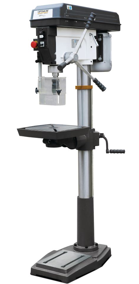 OPTIMUM Tisch- und Säulenbohrmaschine mit Keilriemenantrieb DQ 32 SET