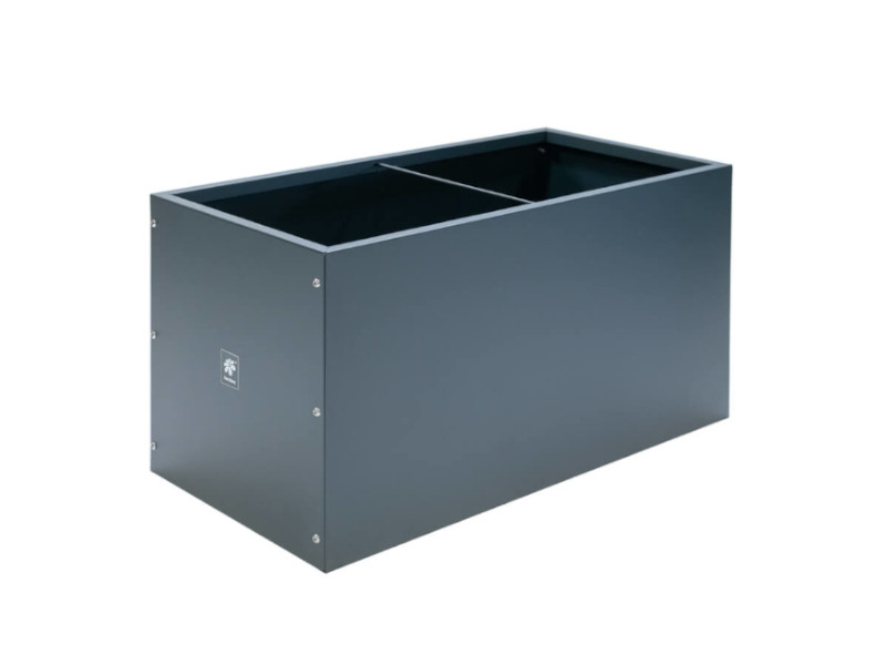 HERSTERA Pflanzgefäß Metall 100x50x50 anthrazit