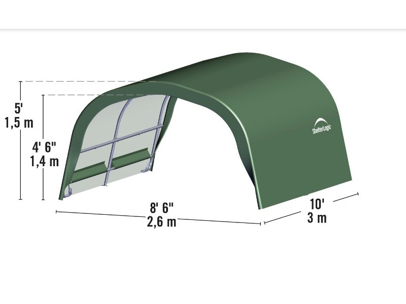 SHELTERLOGIC Weidezelt - Foliengarage 7,8 m²