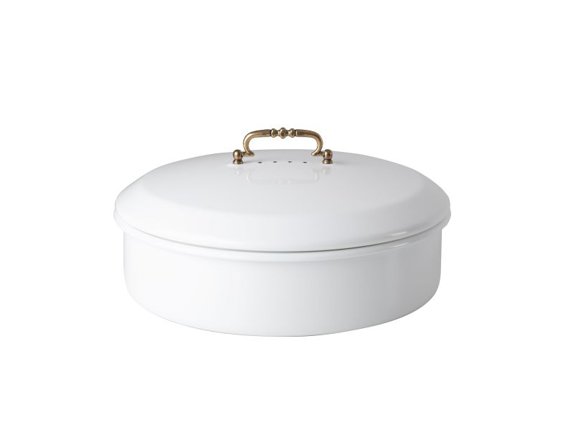 RIESS Email BROTDOSE mit Deckel 36 cm WEISS 0590-033