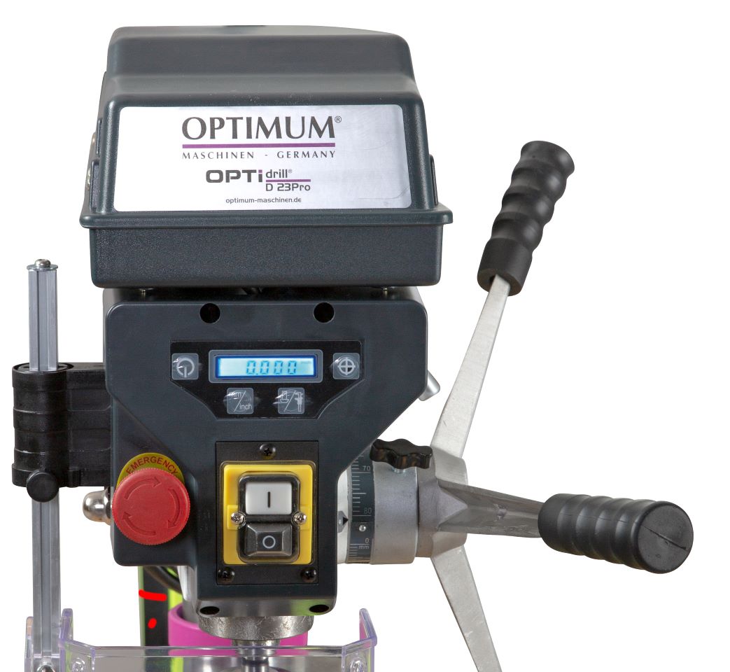 OPTIMUM Tisch- und Säulenbohrmaschine mit Keilriemenantrieb D 33Pro SET 400V