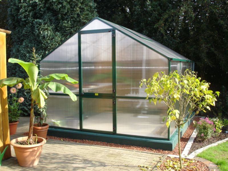 KGT Gewächshaus ORCHIDEE III Alu BLANK - 297 x 233 cm - 10mm Vergl.