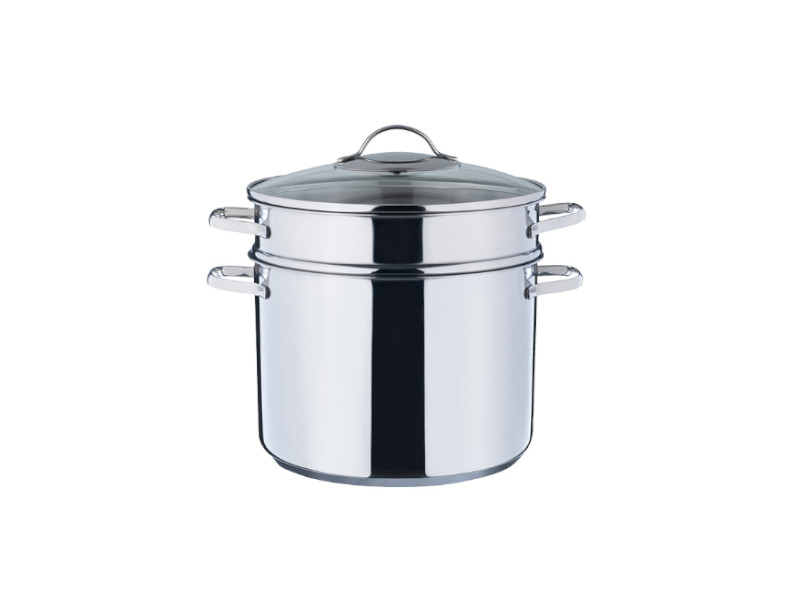 KELOMAT Nudeltopf 24cm mit Glasdeckel 3-tlg CLASSICO 1826-313