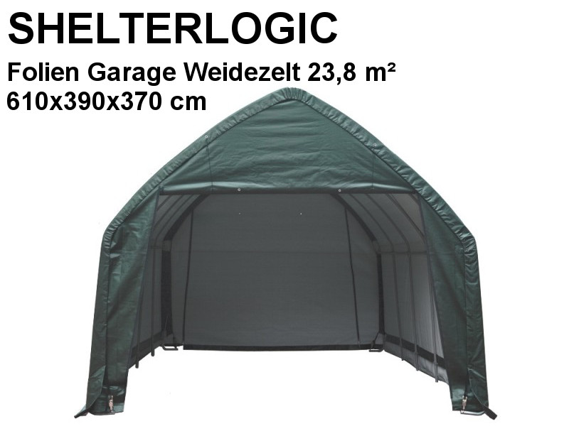 SHELTERLOGIC Folien Garage Weidezelt in-a-BOX 23,8m²