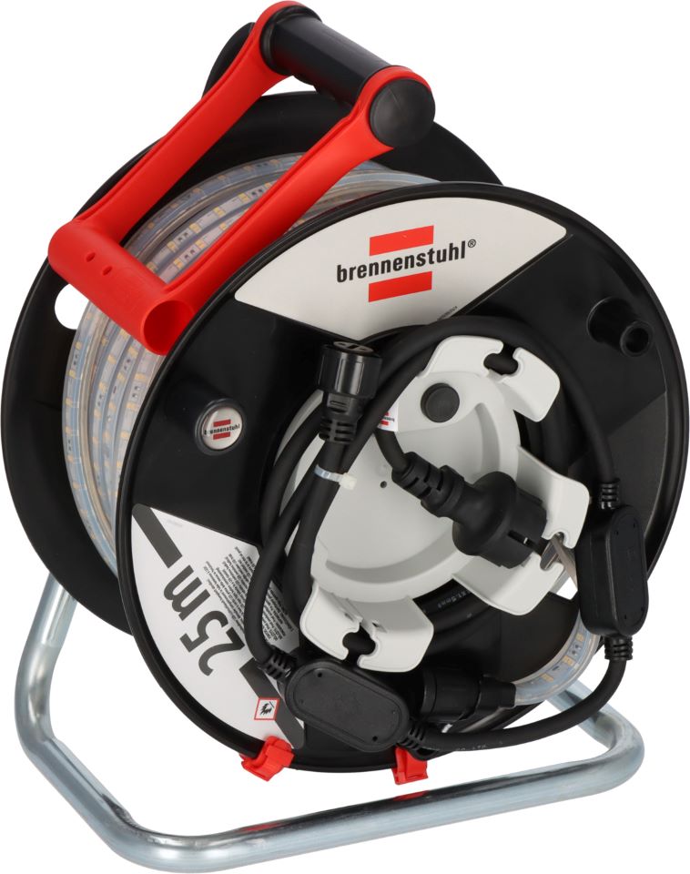 BRENNENSTUHL LED-Lichtschlauch BS2540SI S auf Aufbewahrungstrommel - 25m einseitig