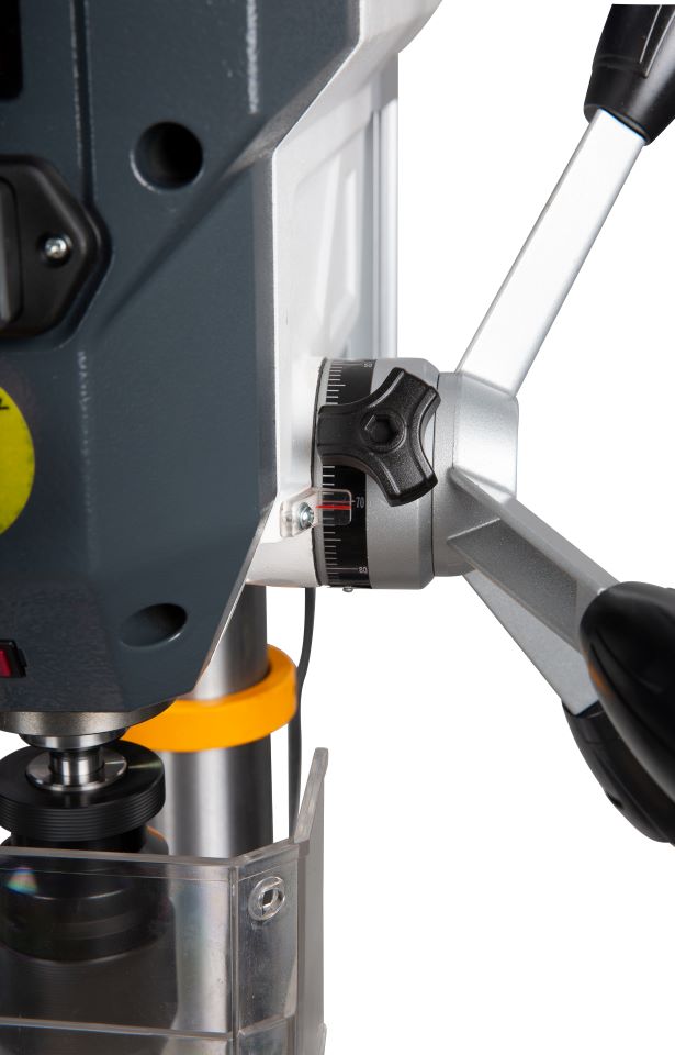 OPTIMUM Tischbohrmaschine mit Keilriemenantrieb DQ 14 230V