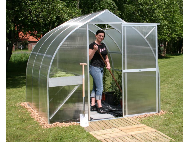 KGT Alu-Fundamentrahmen für Gewächshaus Rhodo III