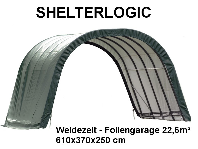 SHELTERLOGIC Weidezelt - Foliengarage 22,6m²