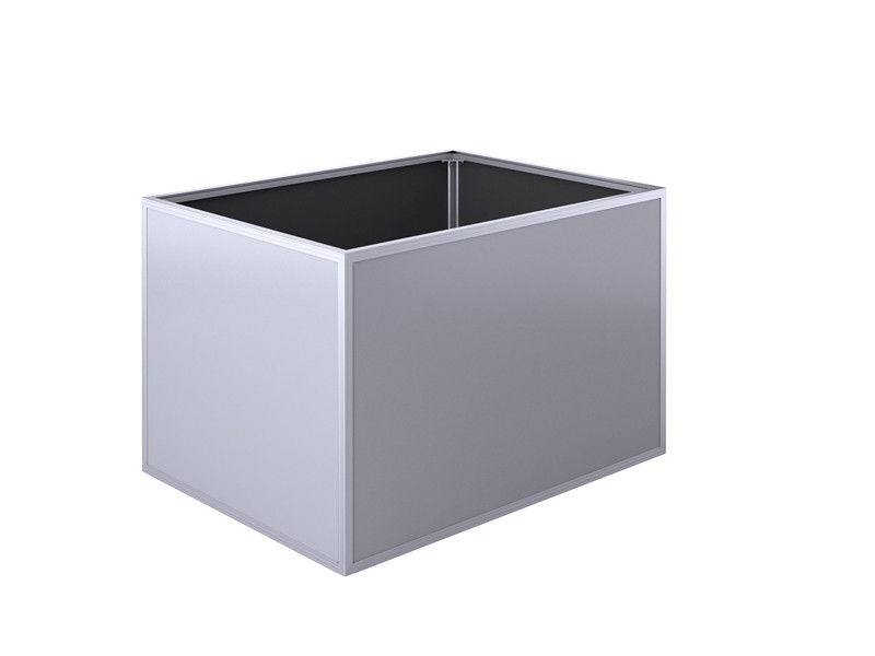 KGT Aluminium-Hochbeet 130 SILBER 77 x 121 x 91 cm