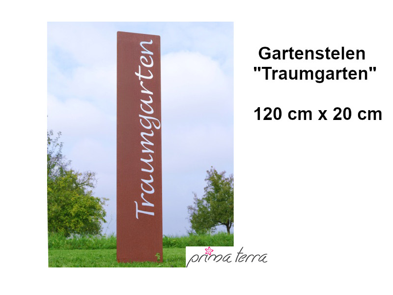 PRIMA TERRA Gartenstelen "TRAUMGARTEN"  120x20cm