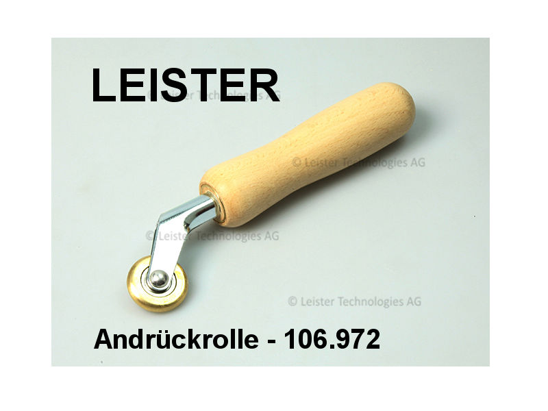 LEISTER 106.972 Andrückrolle Ø 28 x 6 mm, Messing kugelgelagert