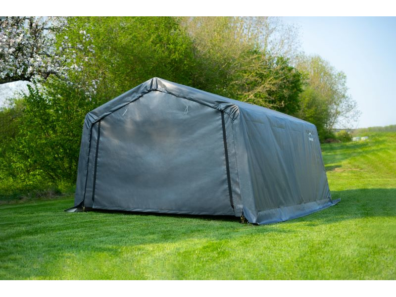 SHELTERLOGIC Folien Garage in-a-BOX 18,13m² 490x370cm GRAU