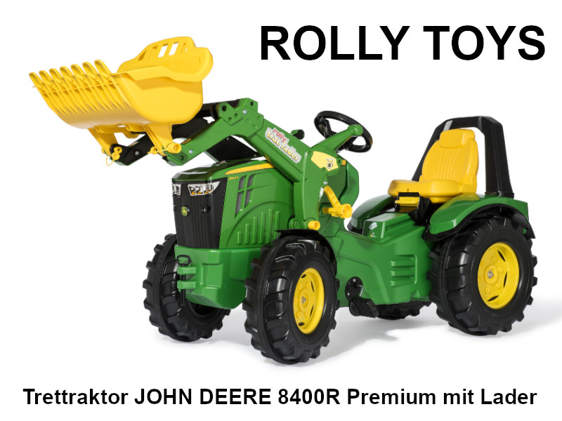 Rolly Toys John Deere Trettraktor mit Zubehör, € 165,- (7000 Eisenstadt) -  willhaben