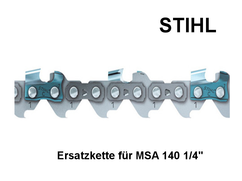 Sägekette passend für Stihl MSA 140  35 cm 1/4" 72 TG 1,1 mm Halbmeißel chain 