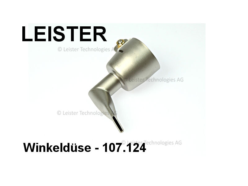 AT 20 mm ST Leister Breitschlitzdüse für TRIAC S 90° gebogen 107124 