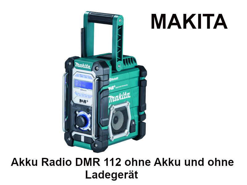 Makita Akku Und Ladegerät Für Radio Dmr 112